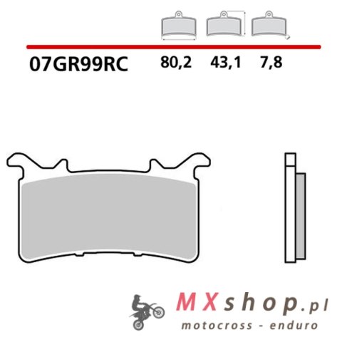 BREMBO 2026/05 KLOCKI HAMULCOWE KH757 RACING RC PRZÓD
