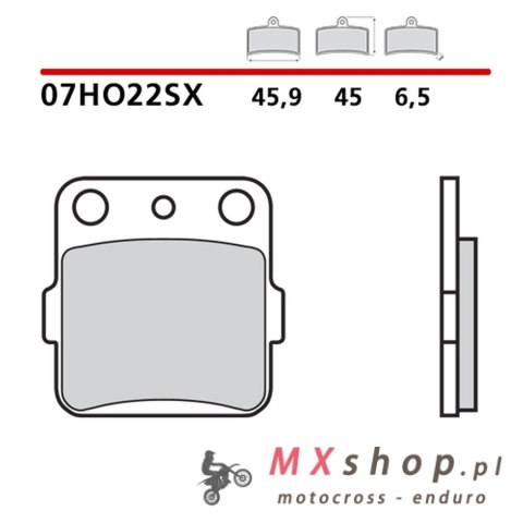 BREMBO 2026/05 KLOCKI HAMULCOWE KH84/3 RACING OFF ROAD SINTER SX (SPIEK METALICZNY) PRZÓD/TYŁ