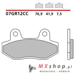 BREMBO 2026/05 KLOCKI HAMULCOWE KH86 CARBON CERAMIC CC (PÓŁMETALICZNE) PRZÓD/TYŁ (ECE R90)