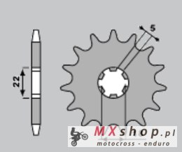 CHT WYPRZEDAŻ ZĘBATKA PRZEDNIA 423 13 KAWASAKI KX 125 '94-'08 (JTF1445.13) (A4250416150) (ŁAŃC. 520)