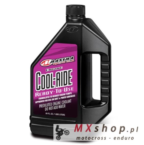 MAXIMA RACING OILS PŁYN DO CHŁODNIC BEZGLIKOLOWY COOL-AIDE COOLING SYSTEM FLUID 1.893 LITRY GOTOWY DO UŻYCIA NIE POWODUJE KOROZJ