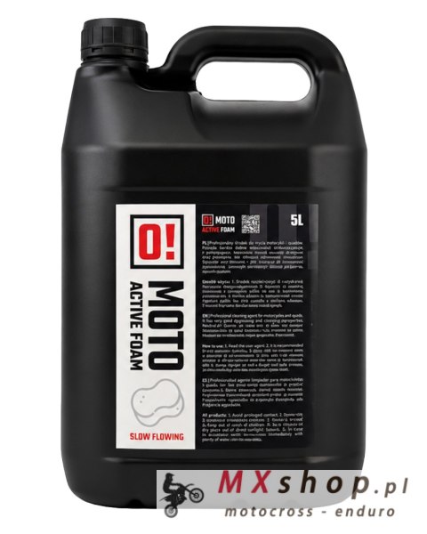 OMOTO PŁYN DO MYCIA MOTOCYKLI (PIANA AKTYWNA) 5L O! ACTIVE FOAM (O!MOTO) (OLE-044)