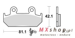 SCHUH WYPRZEDAŻ KLOCKI HAMULCOWE KH121 HONDA CMX 450 86-89, CBR 600 87-94, XRV 750 90-92, PRZÓD