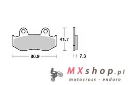SCHUH WYPRZEDAŻ KLOCKI HAMULCOWE KH92 HONDA CH 250 SPACY/FREEWAY '88-'93, NES 125/150 '01-'06, NH 100 LEAD '00-'08, SUZUKI AN 25