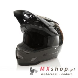 6D HELMETS KASK CROSS/ENDURO ATR-3 SOLID GLOSS BLACK KOLOR CZARNY/SZARY ROZMIAR S