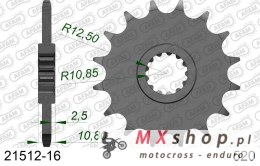 AFAM 2026/04 ZĘBATKA PRZEDNIA 2172 16 Z GUMĄ YAMAHA FZ6 '09-'17, XJ6 '09-'15 (JTF1595.16RB) (ŁAŃC. 520)