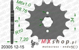 AFAM 2026/06 ZĘBATKA PRZEDNIA 279 15 HONDA XL 125 V '01-'13, VT 125C '99-'07, NSR125 '93-'02 (ŁAŃC. 520) (JTF327.15)