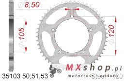 AFAM 2026/06 ZĘBATKA TYLNA 3565M 51 APRILIA 50RX '98-'05, 50SM '03-'06 (ŁAŃC. 420) (JTR24.51)