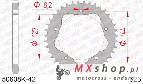 AFAM 2026/06 ZĘBATKA TYLNA 4320 43 DUCATI 848/916/996/1000/1100 (POTRZEBNY ADAPTER) (ŁAŃC. 525) (JTR752.43)