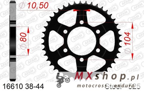 AFAM 2026/06 ZĘBATKA TYLNA 4359 40 KAWASAKI ZX 6 R '98-'02, Z 1000 '07-'09, ZX10R '04-'15 (ŁAŃC. 525) (JTR1489.40)