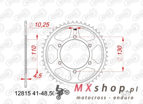 AFAM 2026/06 ZĘBATKA TYLNA 4385 44 SUZUKI GSX 1000S '15-'24, GSX 950S '22-'24 (ŁAŃC. 525) (JTR1876.44)