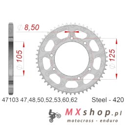 AFAM 2026/06 ZĘBATKA TYLNA 4402 62 YAMAHA DT 50 '03-'06, MALAGUTI XTM, MRX, SMX(ŁAŃC. 420) (JTR1131.62)