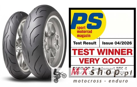 DUNLOP OPONA 190/50ZR17 (73W) TL SPORTSMART MK4 TYŁ DOT 23/2026