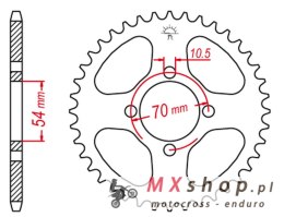 JT ZĘBATKA TYLNA 4304 42 HONDA CBR 125 '04-'10 (430442JTZBK) (ŁAŃC. 428) (JC34/39) KOLOR CZARNY - WYCOFANA Z OFERTY