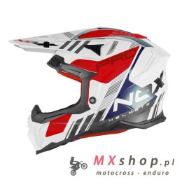 NOX KASK OFF ROAD / CROSS N634 STORM KOLOR BIAŁY/NIEBIESKI/CZERWONY ROZMIAR S
