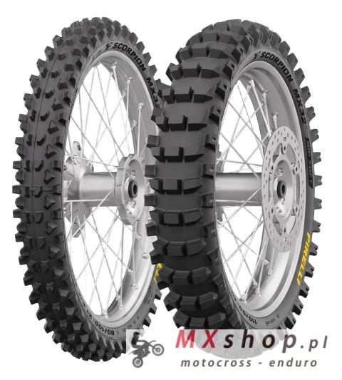 PIRELLI OPONA 110/90-19 NEW SCORPION MX32 MID SOFT NHS 62M TT TYŁ DOT 44-47/2025