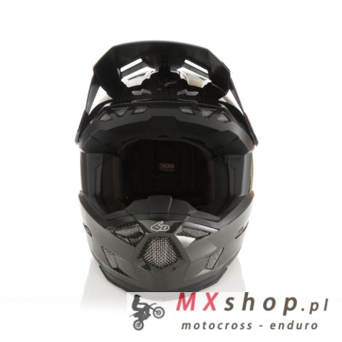 6D HELMETS KASK CROSS/ENDURO MODEL ATR-3 SOLID GLOSS BLACK FIM (FRHPhe-02) KOLOR CZARNY/SZARY ROZMIAR L