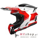 AIROH KASK CROSS / ENDURO / ATV / QUAD TWIST 3 FANCY RED GLOSS KOLOR CZARNY/BIAŁY/CZERWONY ROZMIAR L