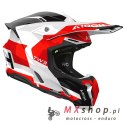 AIROH KASK CROSS / ENDURO / ATV / QUAD TWIST 3 FANCY RED GLOSS KOLOR CZARNY/BIAŁY/CZERWONY ROZMIAR L