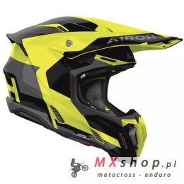AIROH KASK CROSS / ENDURO / ATV / QUAD TWIST 3 FANCY YELLOW GLOSS KOLOR CZARNY/SZARY/ŻÓŁTY FLUO ROZMIAR L