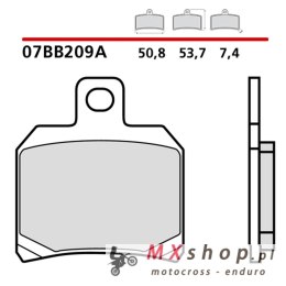 BREMBO 2026/05 KLOCKI HAMULCOWE KH266 ROAD / OFF ROAD GENUINE SINTER (SPIEK METALICZNY MIESZANKA OEM)