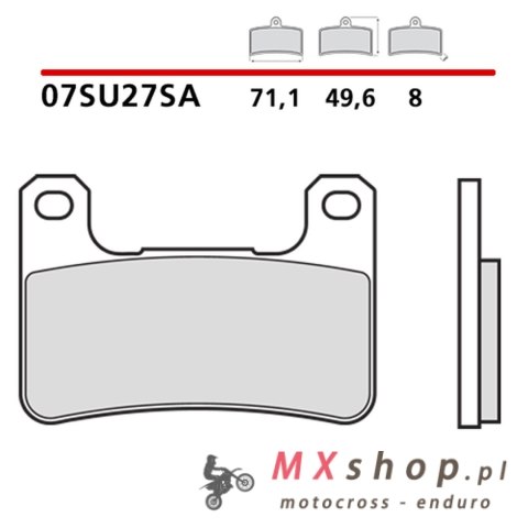 BREMBO 2026/05 KLOCKI HAMULCOWE KH379 ROAD SINTER SA (SPIEK METALICZNY) (ECE R90)
