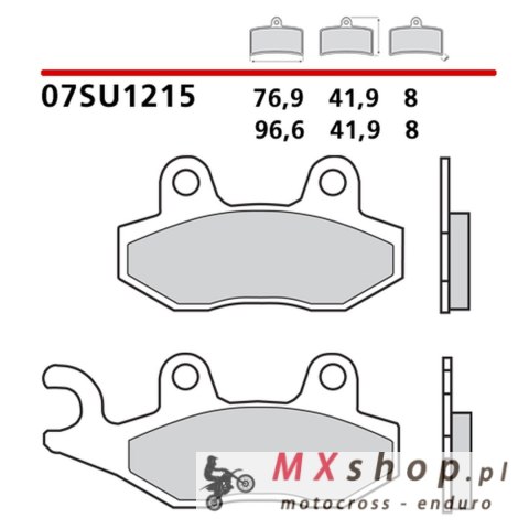 BREMBO 2026/06 KLOCKI HAMULCOWE KH135 ROAD / OFF ROAD / SCOOTER CARBON CERAMIC (PÓŁMETALICZNE MIESZANKA OEM)