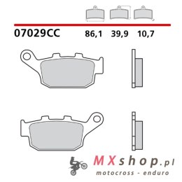 BREMBO 2026/06 KLOCKI HAMULCOWE KH140 ROAD / SCOOTER CARBON CERAMIC CC (PÓŁMETALICZNE) (ECE R90)