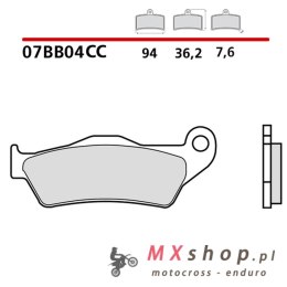 BREMBO 2026/06 KLOCKI HAMULCOWE KH181 ROAD / SCOOTER CARBON CERAMIC CC (PÓŁMETALICZNE) (ECE R90)