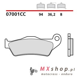 BREMBO 2026/06 KLOCKI HAMULCOWE KH181 ROAD / SCOOTER CARBON CERAMIC CC (PÓŁMETALICZNE) (ECE R90)