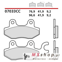 BREMBO 2026/06 KLOCKI HAMULCOWE KH197 ROAD / SCOOTER CARBON CERAMIC CC (PÓŁMETALICZNE) (ECE R90)