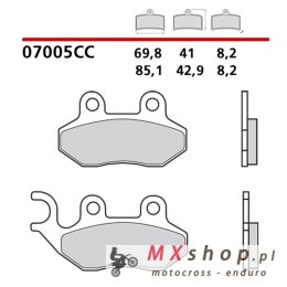 BREMBO 2026/06 KLOCKI HAMULCOWE KH264 ROAD / SCOOTER CARBON CERAMIC CC (PÓŁMETALICZNE) (ECE R90)