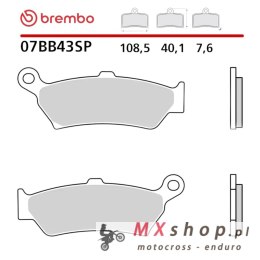 BREMBO 2026/06 KLOCKI HAMULCOWE KH781 ROAD SINTER SP (SPIEK METALICZNY) (ECE R90) BMW R 1300 GS / ADV / R / RS / RT '23-'26