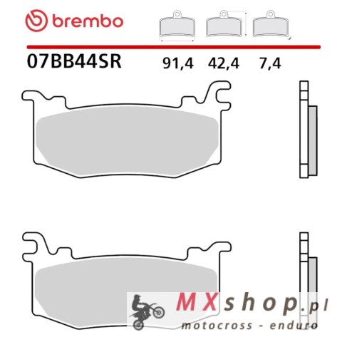 BREMBO 2026/06 KLOCKI HAMULCOWE RACING ROAD SINTER SR (SPIEK METALICZNY) (ECE R90) APRILIA RSV4 / FACTORY '25, DUCATI PANIGALE V