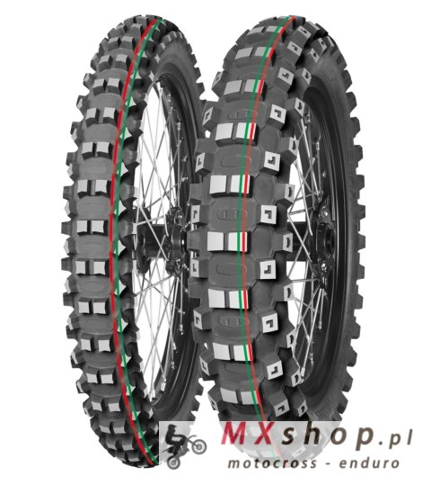 Opona Mitas 120/80-19 Terra Force MX-MH (czerwony/zielony pasek) mediu/hard 63M TT TYŁ DOT 2022