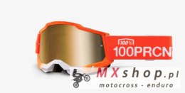 100 PROCENT NOWOŚĆ GOGLE ACCURI 2 GOGGLE ANTWERP - TRUE GOLD MIRROR LENS - SZYBKA ZŁOTE LUSTRO