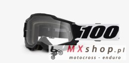 100 PROCENT NOWOŚĆ GOGLE ACCURI 2 GOGGLE BLCK001 - CLEAR LENS - SZYBKA PRZEŻROCZYSTA