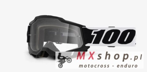 100 PROCENT NOWOŚĆ GOGLE ACCURI 2 GOGGLE BLCK001 - CLEAR LENS - SZYBKA PRZEŻROCZYSTA
