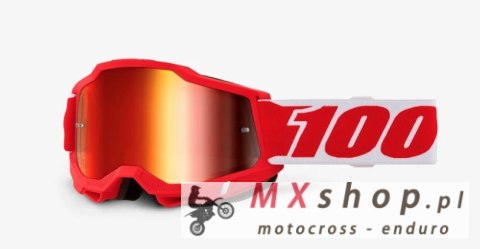 100 PROCENT NOWOŚĆ GOGLE ACCURI 2 GOGGLE RD001 - RED MIRROR LENS - SZYBKA CZERWONE LUSTRO