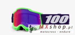 100 PROCENT NOWOŚĆ GOGLE ACCURI 2 GOGGLE SATISFY - PURPLE MIRROR LENS - SZYBKA FIOLETOWE LUSTRI