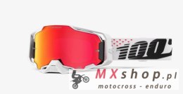 100 PROCENT NOWOŚĆ GOGLE ARMEGA GOGGLE INVICTA - HIPER RED MIRROR LENS - SZYBKA CZERWONE LUSTRO