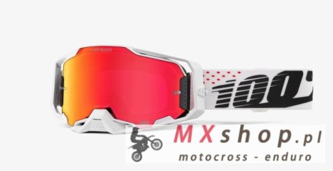 100 PROCENT NOWOŚĆ GOGLE ARMEGA GOGGLE INVICTA - HIPER RED MIRROR LENS - SZYBKA CZERWONE LUSTRO