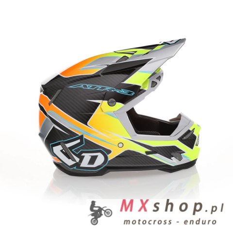 6D HELMETS KASK CROSS/ENDURO ATR-3 REFLEX NEON YELLOW FIM (FRHPhe-02) KOLOR ŻÓŁTY FLUO ROZMIAR L