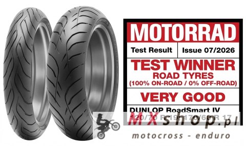 DUNLOP OPONA 120/70ZR19 SPORTMAX ROADSMART IV (60W) TL PRZÓD DOT 27/2026