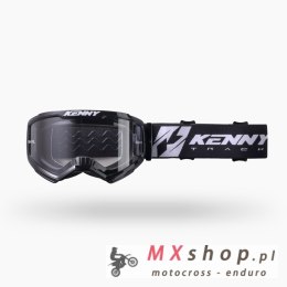 KENNY RACING GOGLE TRACK KOMBAT ROZMIAR BLACK KOLOR CZARNY SZYBKA PRZEŹROCZYSTA
