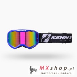 KENNY RACING GOGLE TRACK KOMBAT + ROZMIAR BLUE KOLOR NIEBIESKI SZYBKA LUSTRO IRIDIUM