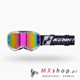 KENNY RACING GOGLE TRACK KOMBAT + ROZMIAR CLEAR SZYBKA LUSTRO IRIDIUM
