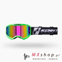 KENNY RACING GOGLE TRACK KOMBAT + ROZMIAR GREEN KOLOR ZIELONY SZYBKA LUSTRO IRIDIUM