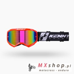 KENNY RACING GOGLE TRACK KOMBAT + ROZMIAR RED KOLOR CZERWONY SZYBKA LUSTRO IRIDIUM