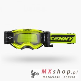 KENNY RACING GOGLE Z ROLL OFF MODEL PERFORMANCE SPEED ROLL KOLOR ŻÓŁTY FLUO